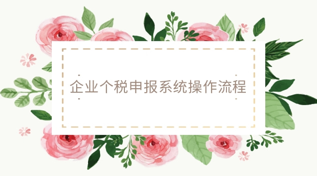 企業(yè)個(gè)稅系統(tǒng)申報(bào)操作流程(個(gè)體戶(hù)個(gè)稅申報(bào)的詳細(xì)流程)